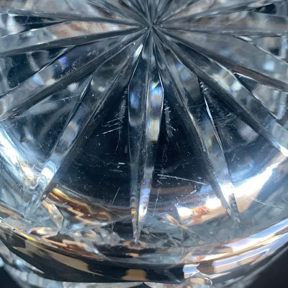 Vintage Polonia Cut Lead Crystal 24% PBo Made in Poland Ice Bucket
